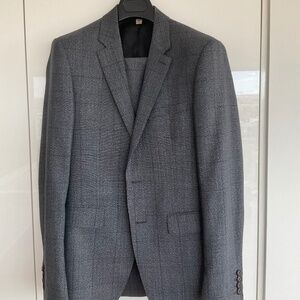 Burberry Grey Check Suit
